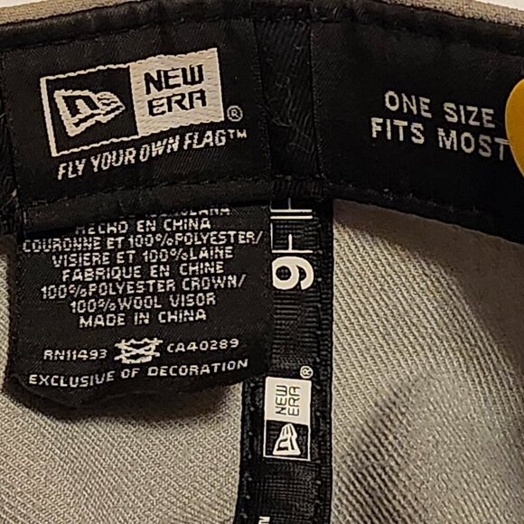 Los Angeles Lakers New Era Grey Black Era Snapback Hat Cap One Size - Picture 9 of 11